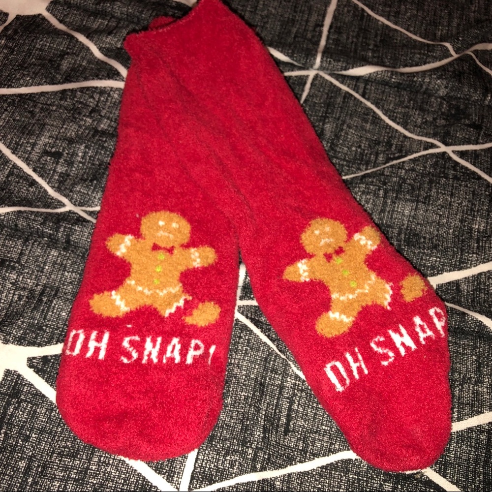 OH SNAP Gingerbread Socks